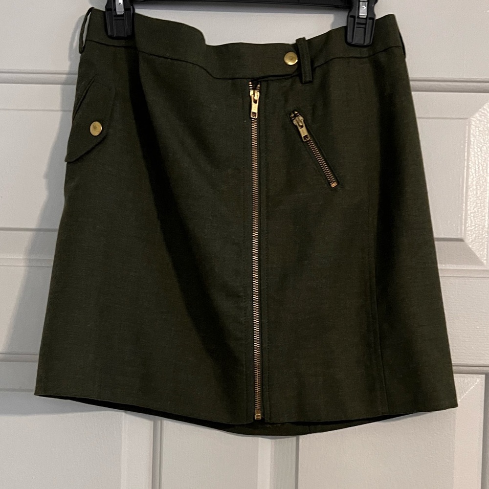 J Crew Skirt with Gold Zipper